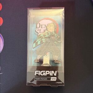 FiGPiN Tanjiro Kamado Enamel Pin - Black and Green